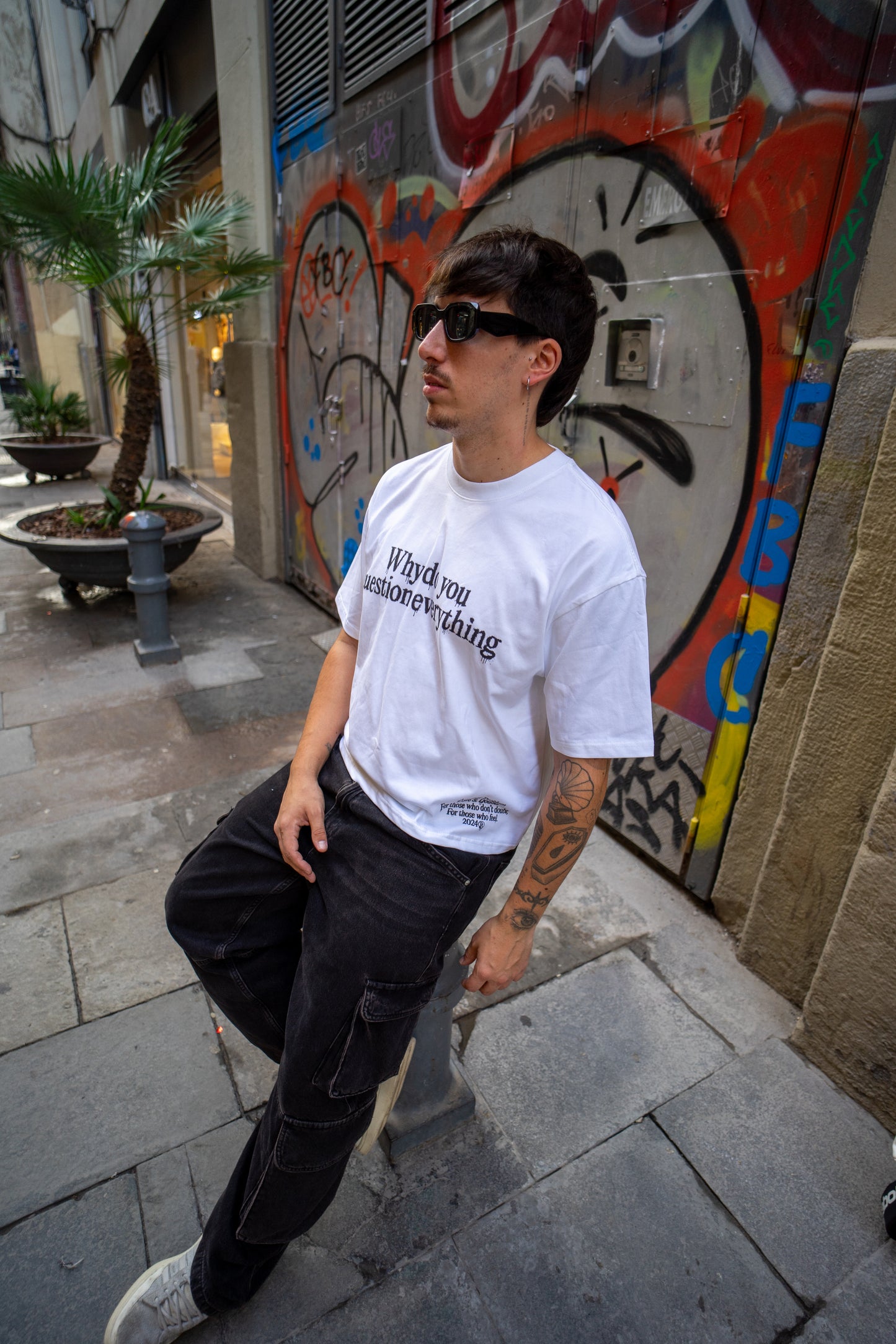 "Love&Doubts – Camiseta Cropped de Algodón"