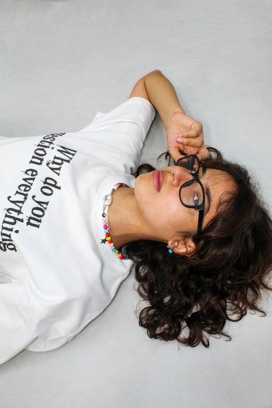 "Love&Doubts – Camiseta Cropped de Algodón"
