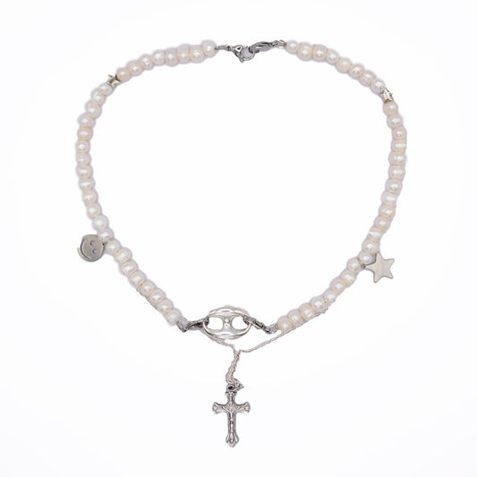 Collar 'Glam Cross White'